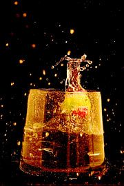 éclaboussure dorée