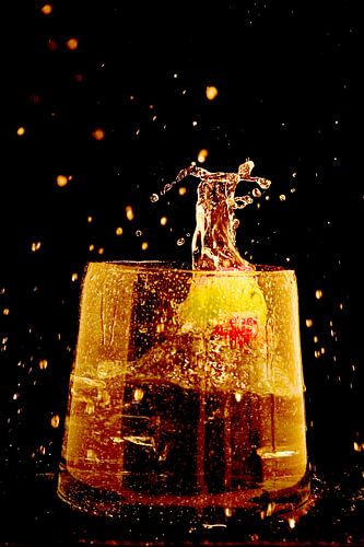 éclaboussure dorée