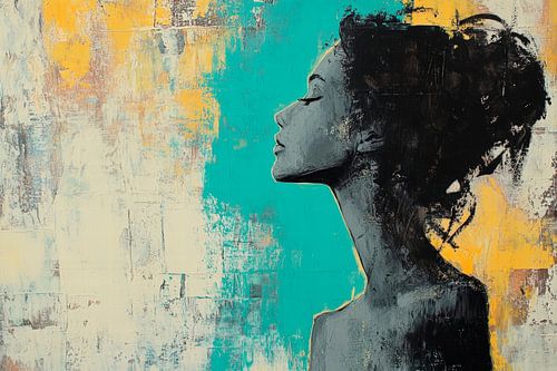 Porträt einer Frau – Farbenspiel
