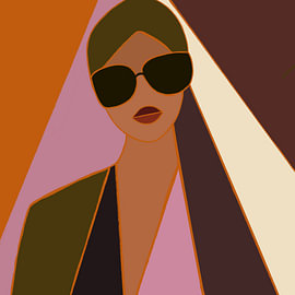 Woman in lines