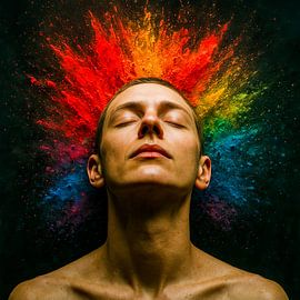 Gesichter des Lichts: Explosion der Stille von Klaus Tesching - Art-AI