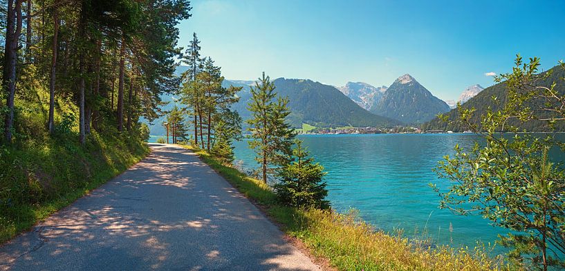 promenade lake Achensee, tirolean alps by SusaZoom
