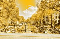 Jordaan Brouwersgracht  Amsterdamse Grachten Nederland Goud van Hendrik-Jan Kornelis thumbnail