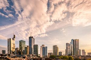 Frankfurt from above Maintower at sunset by Fotos by Jan Wehnert