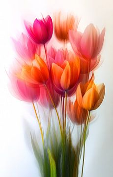 Tulpenpracht in beweging van Preet Lambon
