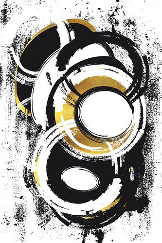 Abstracte Schilderij Nr. 1 goud