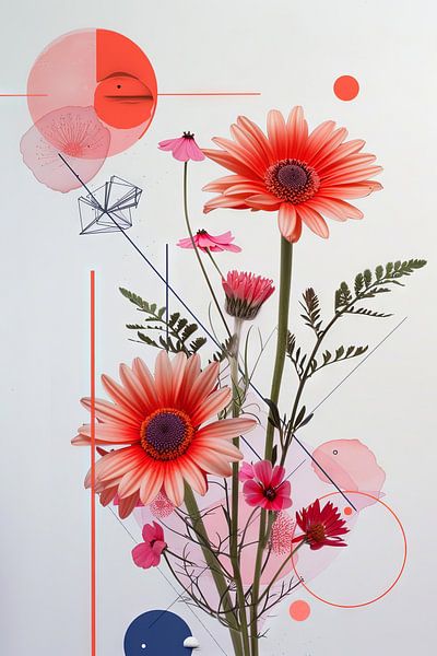 Gerbera - Gerbera Blumen von Poster Art Shop