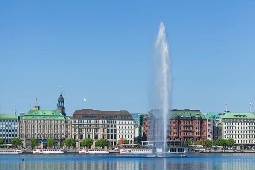 Binnenalster,  Jungfernstieg, Hamburg