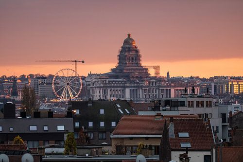 Gouden uurtje over Brussel