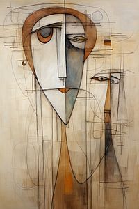 Abstraktes Gesicht