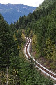 Chemin de fer dans le parc national de Manning