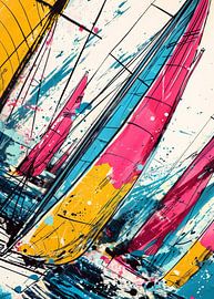 Sailing sport art #sailing #yacht