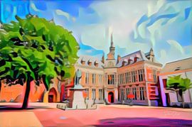 Pop Art Schilderij Utrecht Academiegebouw van Slimme Kunst.nl