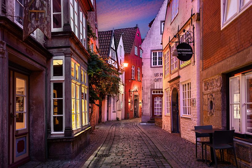 Schnoor district in Bremen by Michael Abid