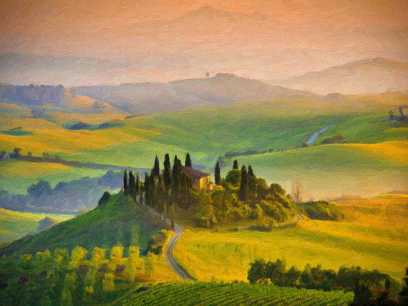 HUIS IN TOSCANE van Younsi
