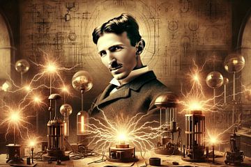 Nikola Tesla's ingenieuze uitvindingen elektrificeren van artefacti