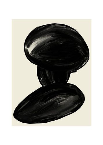 Impression d'art abstrait minimaliste