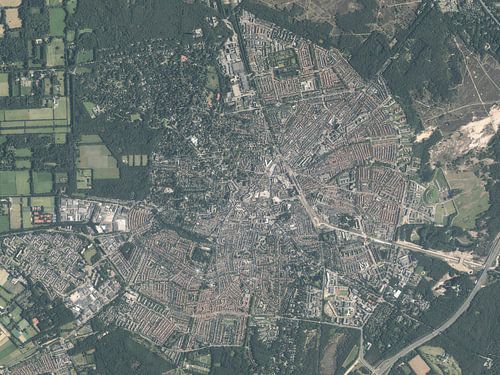 Luchtfoto van Hilversum