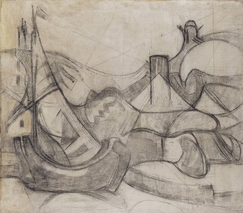 Zeilboten voor Knokke, ADOLF HÖLZEL, 1913