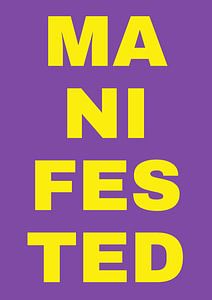 Zitat Poster "Manifestiert dies"