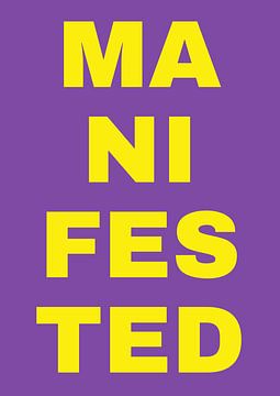 Zitat Poster "Manifestiert dies" von Studio Allee