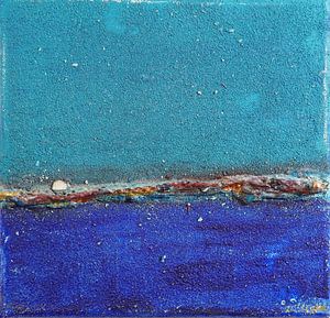 # B13 - Acryl auf Leinwand, 20 x 20 x 3 cm sur Erich Keller