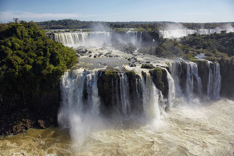 Brazilië, Argentinië, Iguazu National Park (UNESCO Werelderfgoedlijst, 1984). Iguazu-watervallen van Tjeerd Kruse