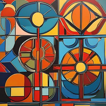 Colour Abstraction Passion Skill Painting by ComfortQ