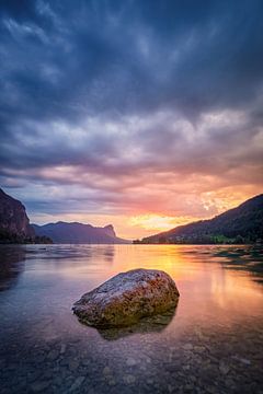 Wolken boven Mondsee van Silvio Schoisswohl