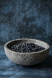 Stone bowl with berries by Imperial Art House