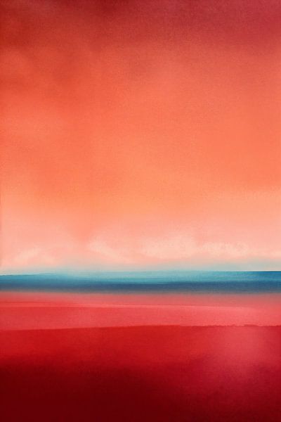Coucher de soleil dans l'abstrait n°1 par Studio BB