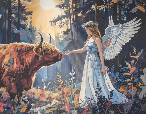 Un ange rend visite à un montagnard écossais