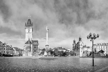 Altstädter Ring in Prag | Monochrom von Melanie Viola