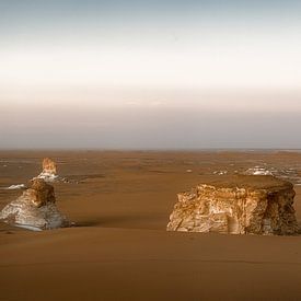 Panoramic photo National Park White Desert Egypt by Gerwald Harmsen