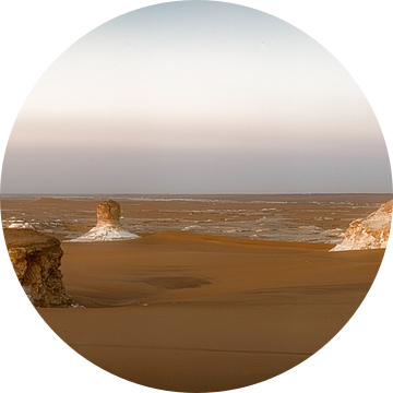 Panorama foto National Park White Desert Egypt van Gerwald Harmsen