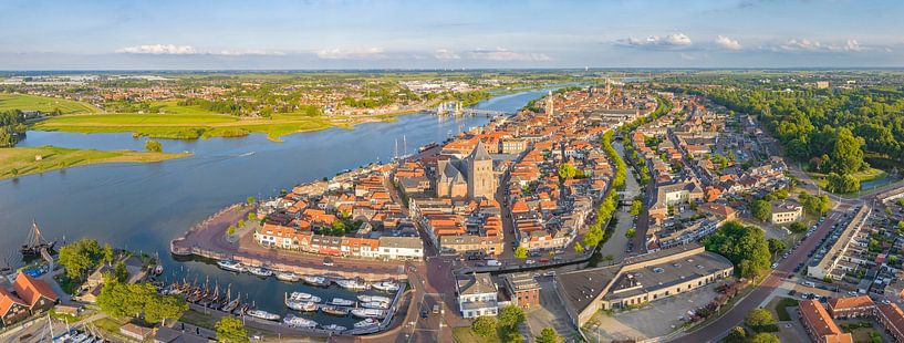 Kampen van boven tijdens een zomerse zonsondergang van Sjoerd van der Wal Fotografie