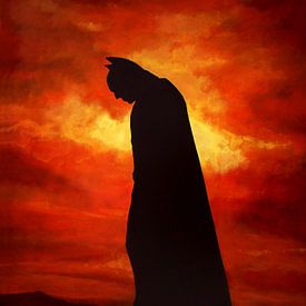 Batman schilderij van Paul Meijering