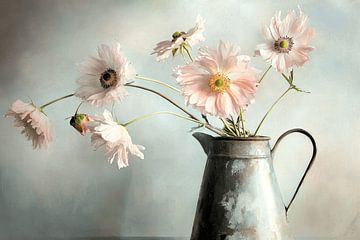 Stilleven met bloemen van Japandi Art Studio