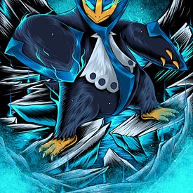 Mega Charizard Y vs Mega Charizard X Pokemon Print Poster Wall Art Picture  A4 +