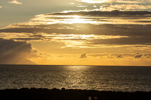 COUCHER DE SOLEIL SUR LA PLAGE