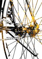 Radfahren Fahrrad Sport Kunst Gold und schwarz #cycling #bike