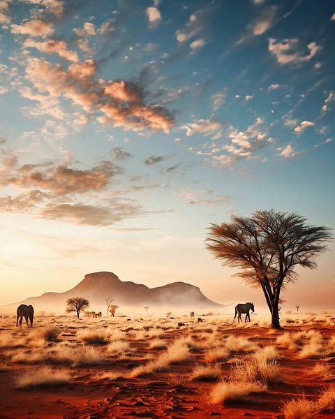 Avontuur in Namibië van fernlichtsicht