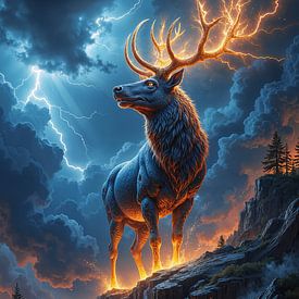 THORVAYR – Der gewaltige Hirsch als Herr der Blitze von INFERAURUM