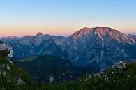 Zonsopgang op de Watzmann in de Berchtesgadener Alpen van Christian Peters thumbnail