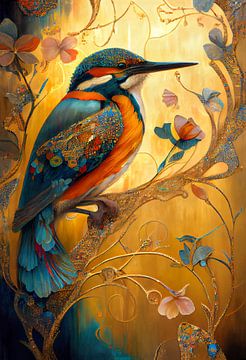 The Art Nouveau Kingfisher by Whale & Sons