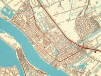 Map of Maassluis in the style Blue & Cream