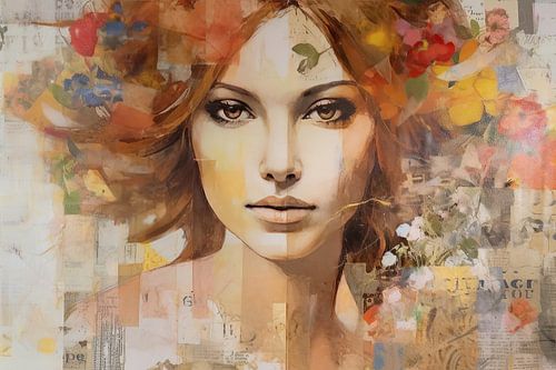 Emma | Modernes Porträt Collage