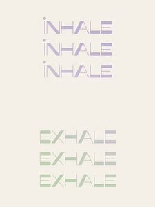 Inhale Exhale van Bohomadic Studio