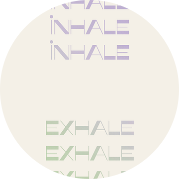 Inhale Exhale van Bohomadic Studio