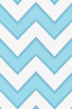 Blauw zigzag patroon van Whale & Sons